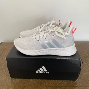 NWT Women’s Adidas Puremotion White & Gray Running Sneakers Size 6.5 GZ1060